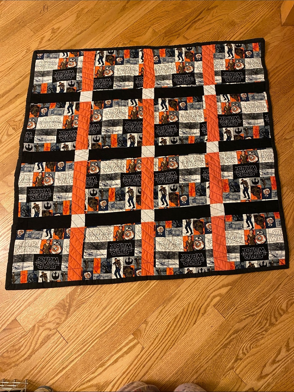 Star Wars Kids Quilt Square approx 3ft